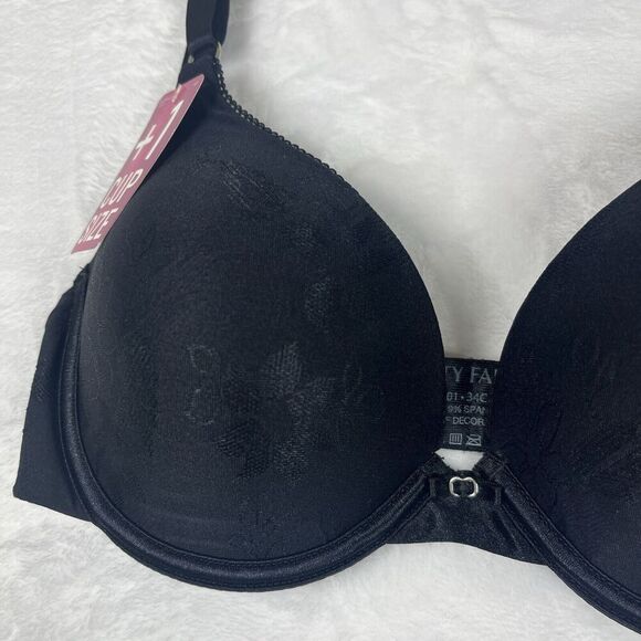 Vanity Fair Ego Boost Bra Underwire Add-A-Size Push Up Black Size 34C NWT - Picture 2 of 9